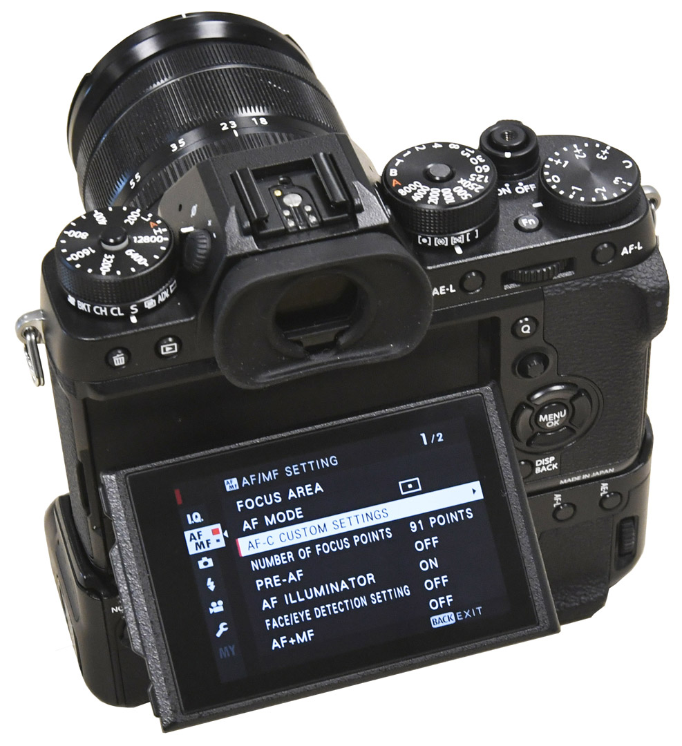 Fujifilm X-T2 display Cyfrovychok